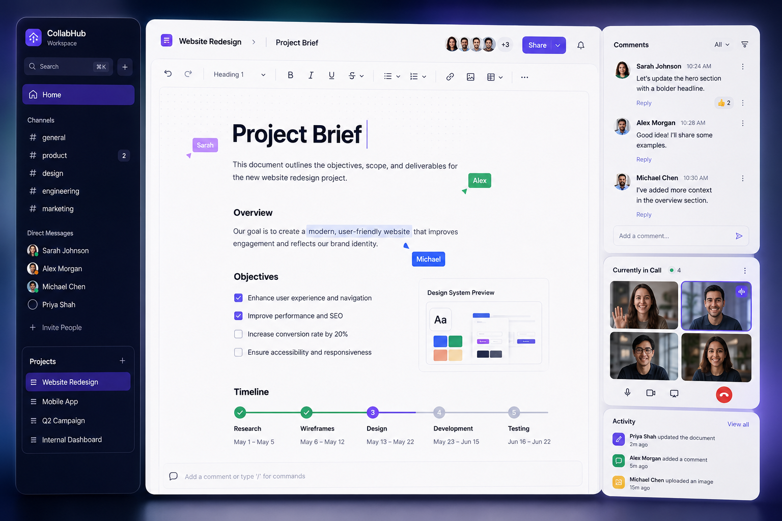 Collaborative Workspace Platform